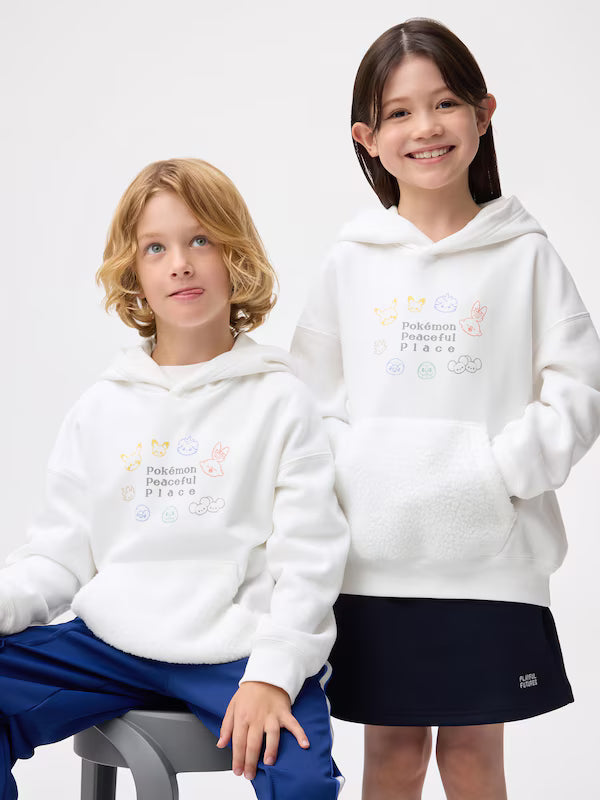 GU Sudadera con capucha POKE PEACE (Color: Amarillo - 140cm)