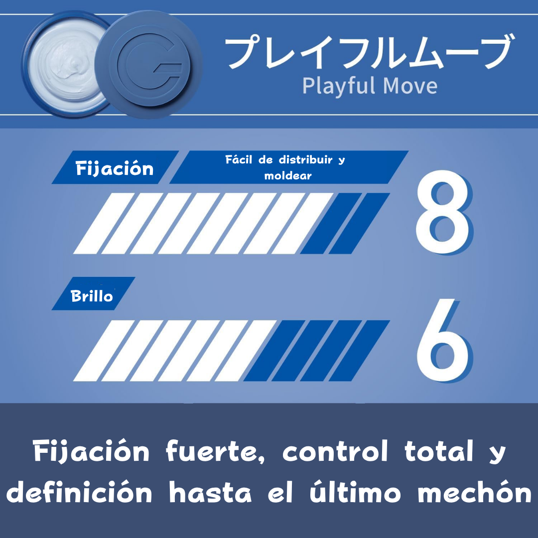 GATSBY Moving Rubber Playful Move 80g
