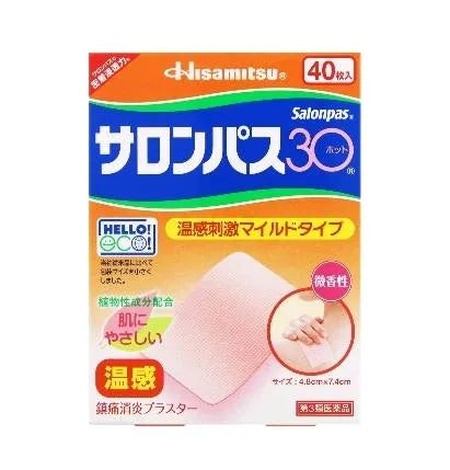 HISAMITSU Salonpas Hot (1 pack de 10 parches)