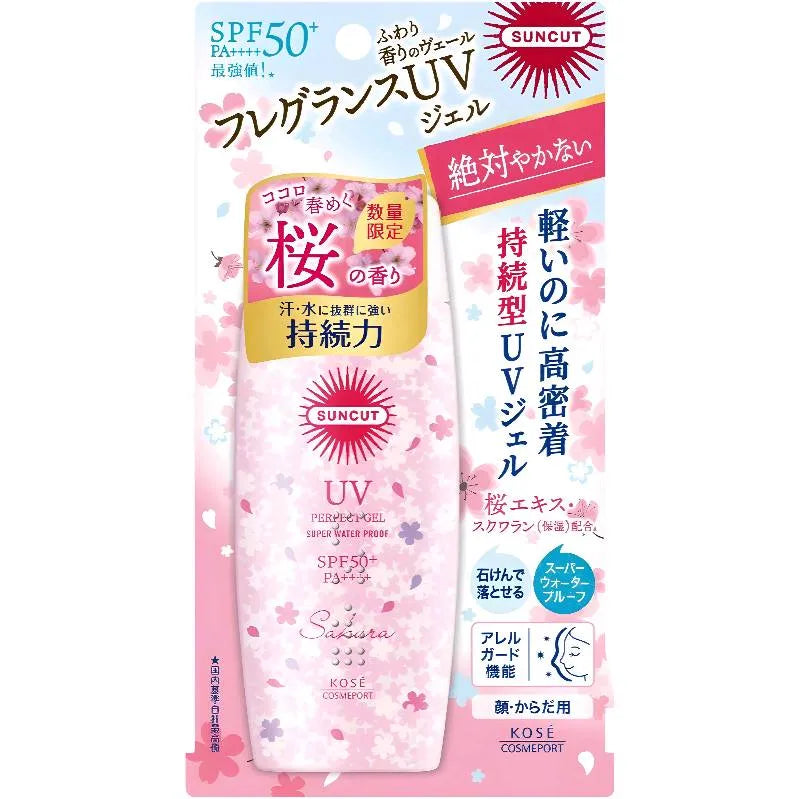 KOSE Suncut Perfect UV Gel SPF50+ PA++++ 100g - Sakura