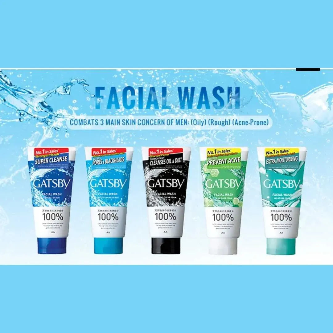 GATSBY Facial Wash - Deep Cleaning Scrub 130g