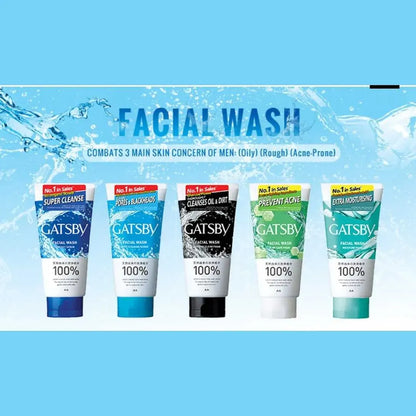 GATSBY Facial Wash - Deep Cleaning Scrub 130g