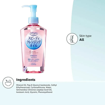 KOSE Cosmeport Softymo Speedy Cleansing Oil - Envase + Refill
