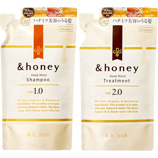 & honey Deep Moist Shampoo & Treatment set (Refill)