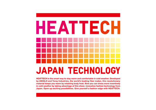 UNIQLO HEATTECH Crew Neck Long T-Shirt / Stripe (L)